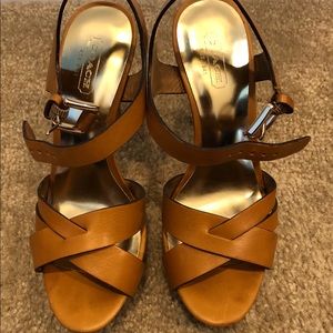 Coach Dani Veg Leather Ginger Sandal